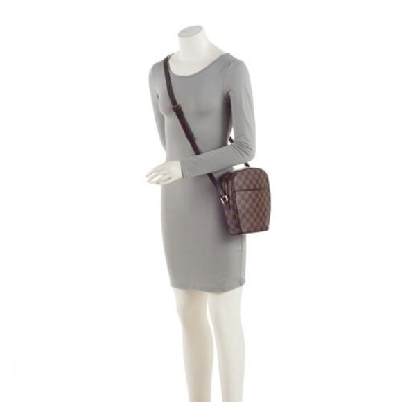 Louis Vuitton Brown Checkered Crossbody Bag - Picture 6 of 14